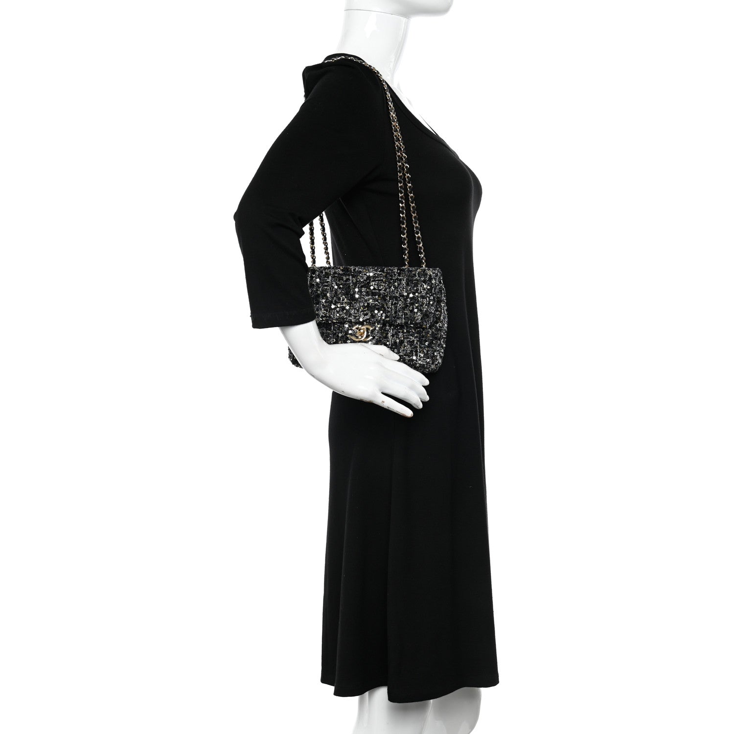 Chanel Sequin Small Single Flap 2 of 11