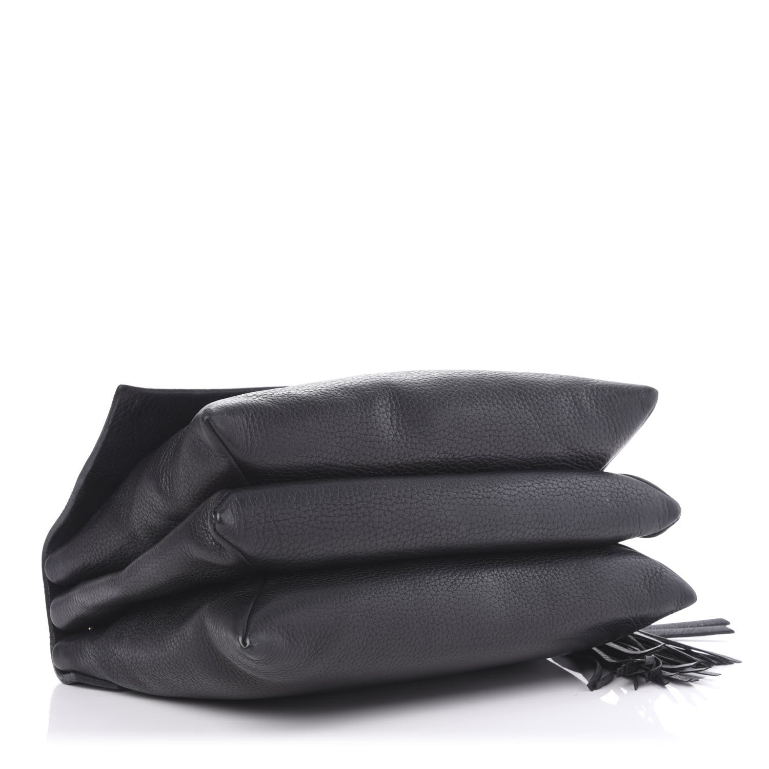 Lanvin Grained Calfskin Medium Sugar Flap Shoulder Bag Black 4 of 12