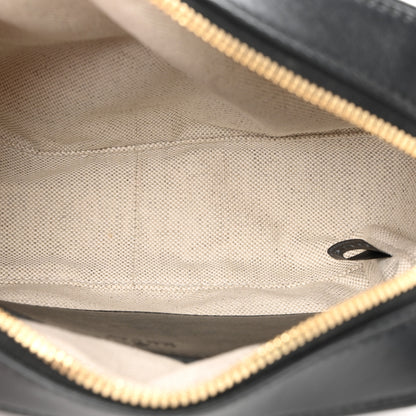 Gucci Calfskin GG Matelasse Shoulder Bag Black Natural 5 of 11