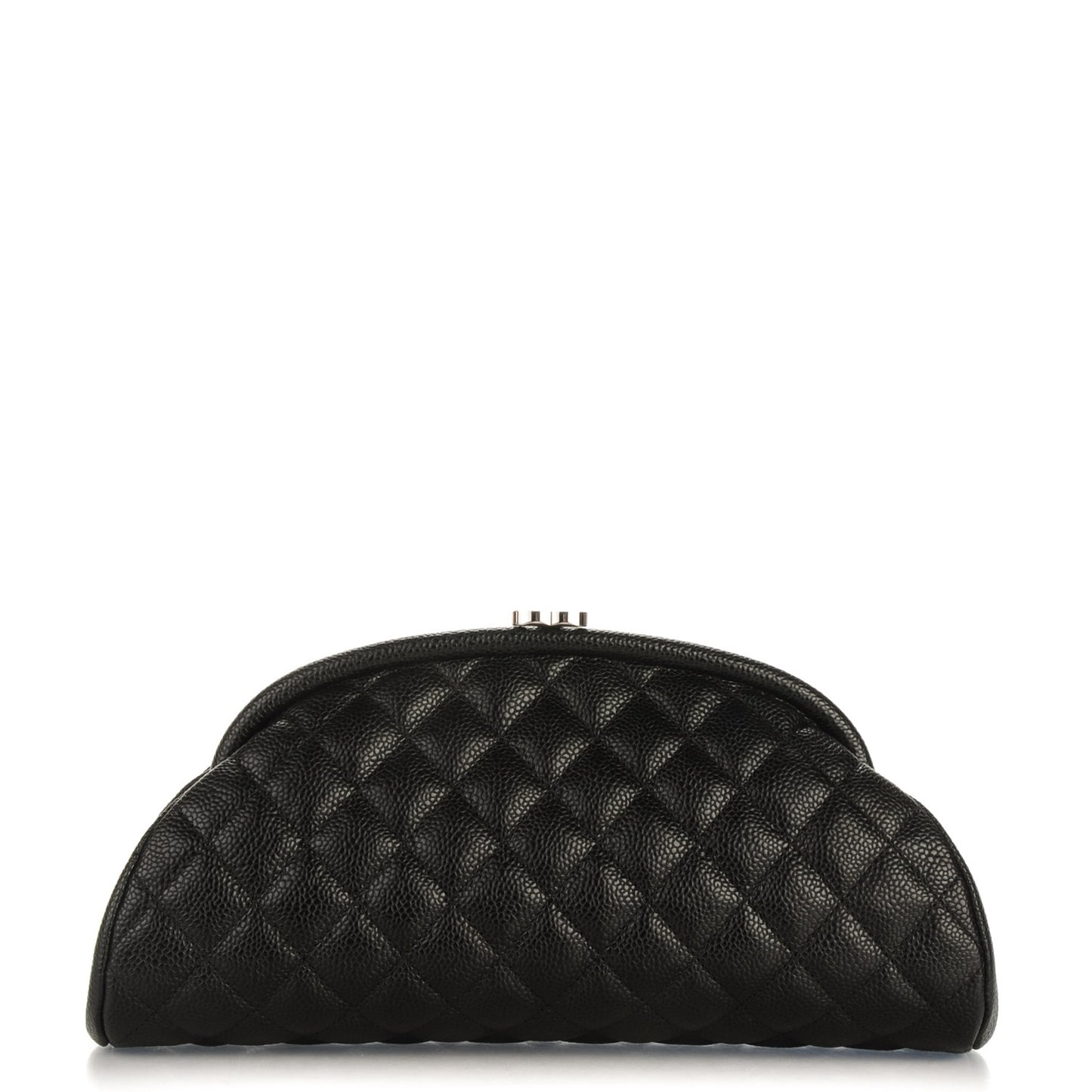 Caviar Quilted Timeless Clutch Black