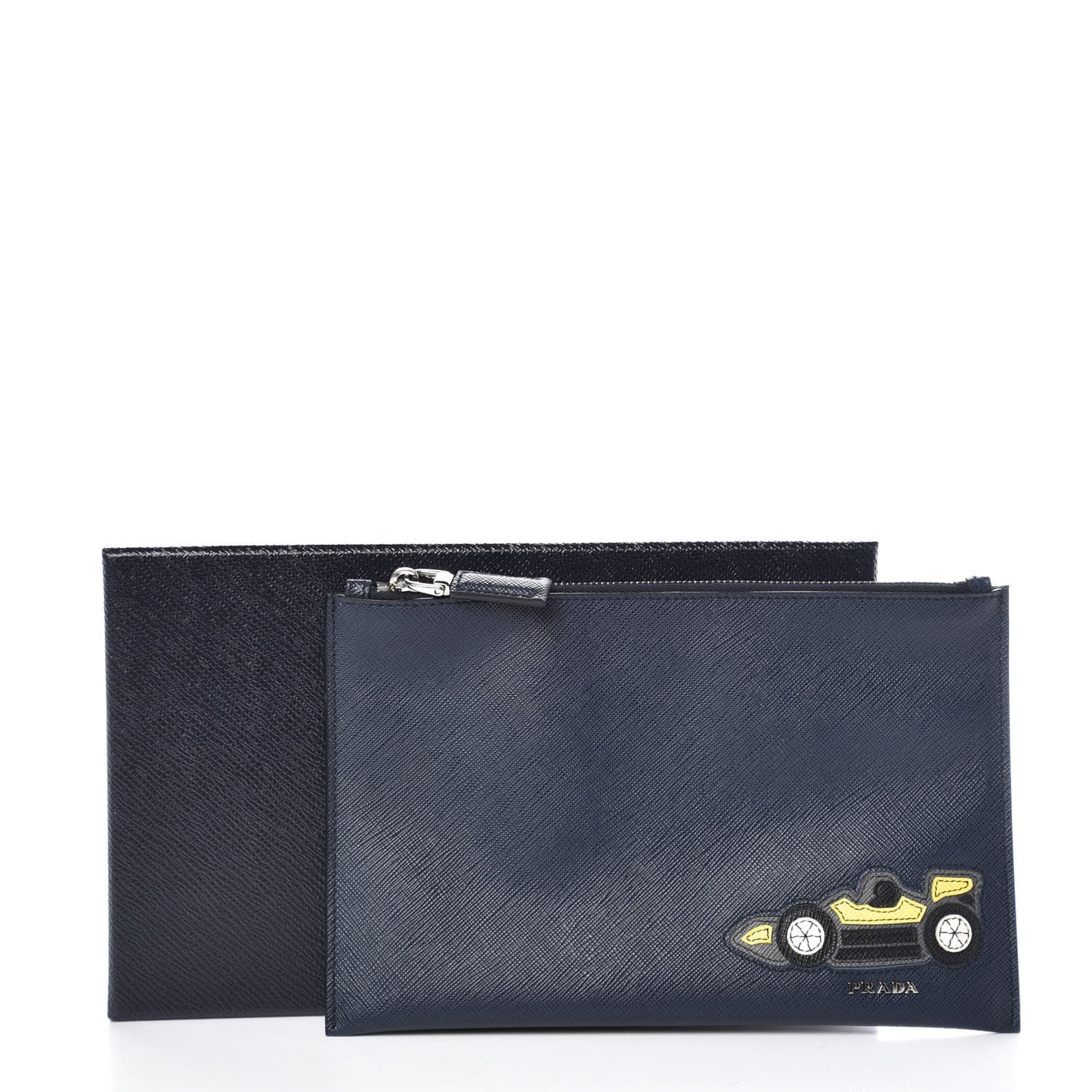 Saffiano Race Car Flat Pouch Baltico