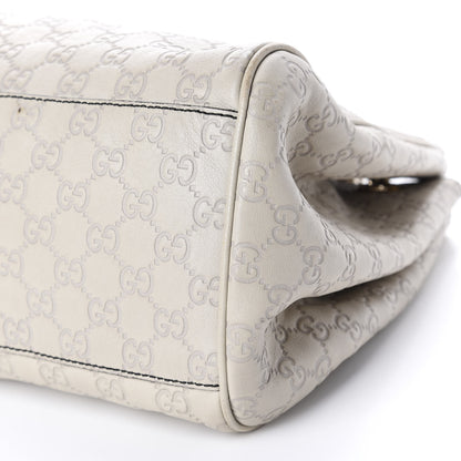 Gucci Guccissima Signature Medium Emily Shoulder Bag Mystic White 7 of 20