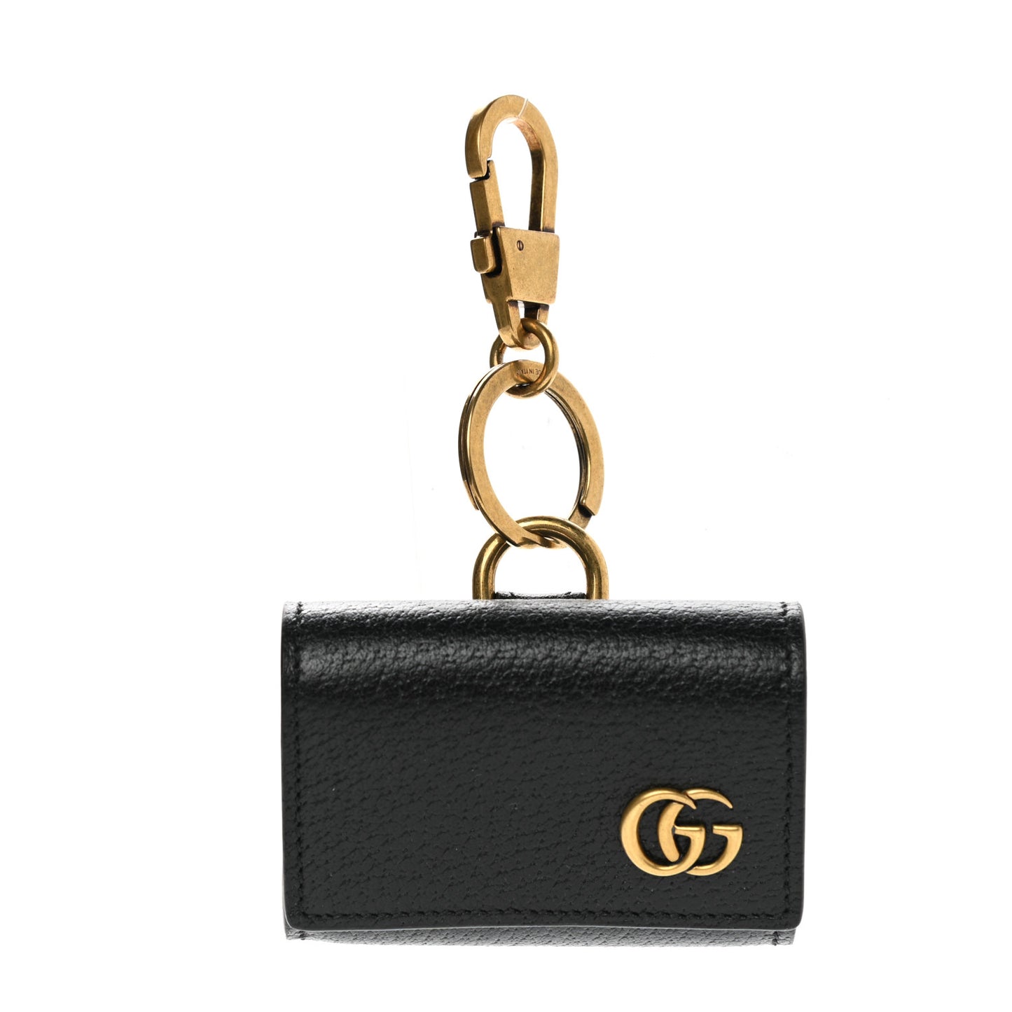Calfskin Boar Effect GG Marmont AirPods Pro Case Black