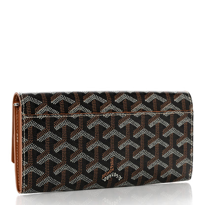 Goyard Goyardine Varenne Long Wallet Black Gold 3 of 7