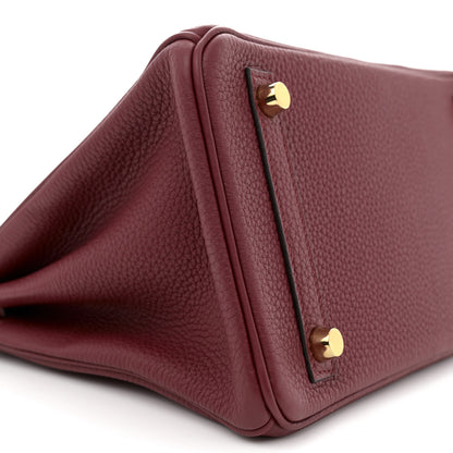 Hermes Togo Birkin 25 Rouge Grenat 9 of 10