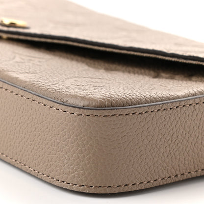 Louis Vuitton Empreinte Pochette Felicie Chain Wallet Tourterelle 8 of 8