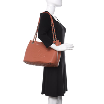 Chanel Caviar Quilted Timeless CC Soft Tote Light Red 2 of 9