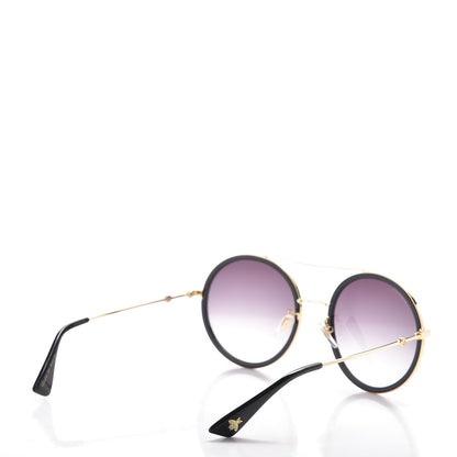 Gucci Round Frame Sunglasses GG0061S Black 3 of 7