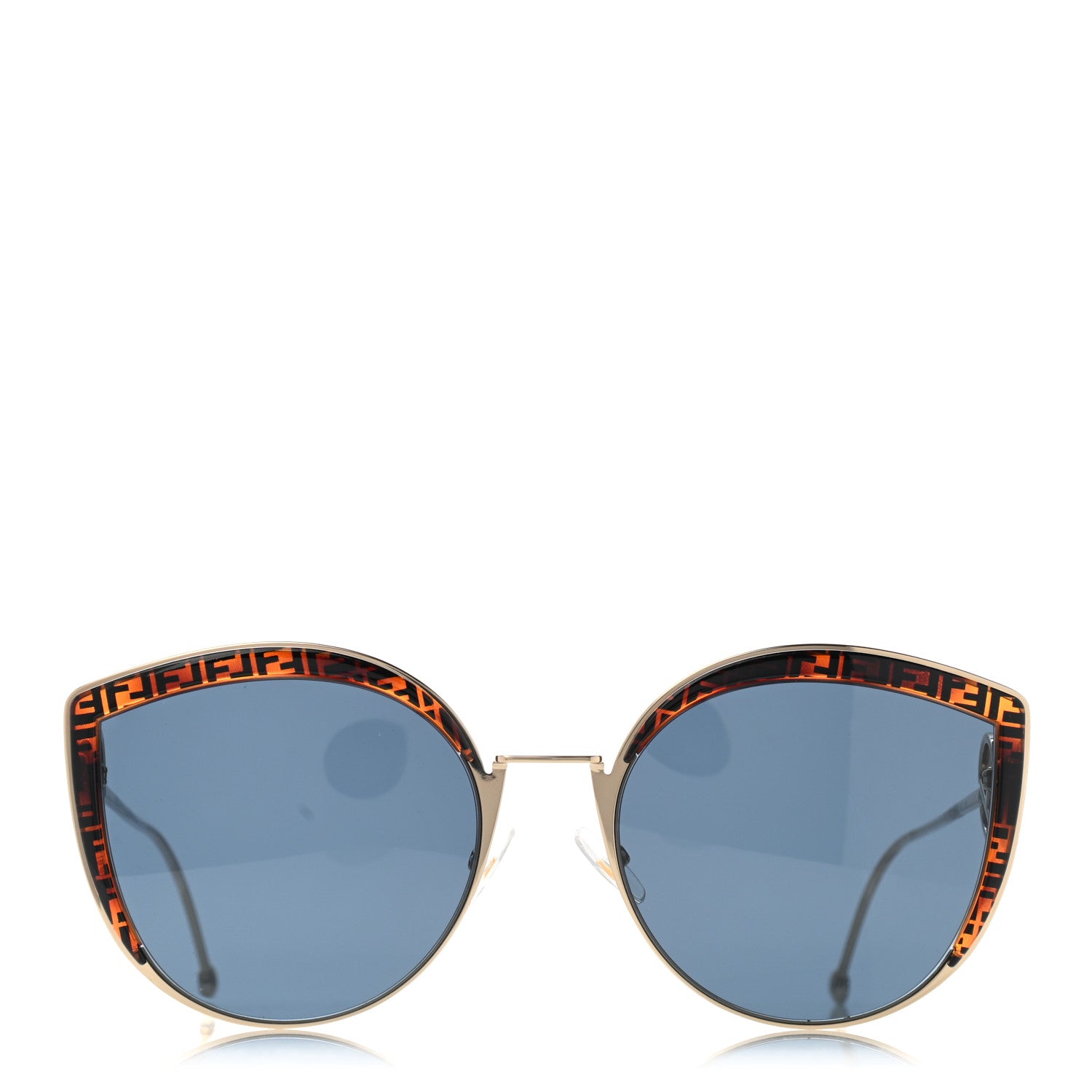 Fendi Metal Acetate F is Fendi FF Cat Eye Sunglasses FF 0290/S Blue Havana 2 of 10