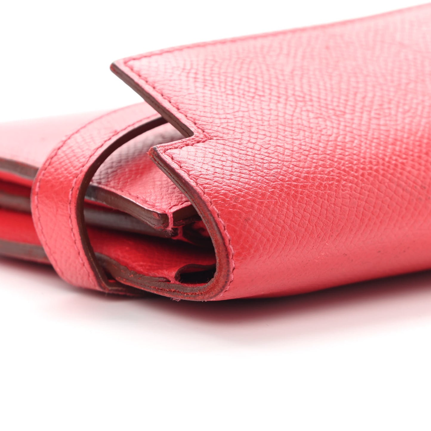 Epsom Kelly Longue Wallet Rouge Casaque