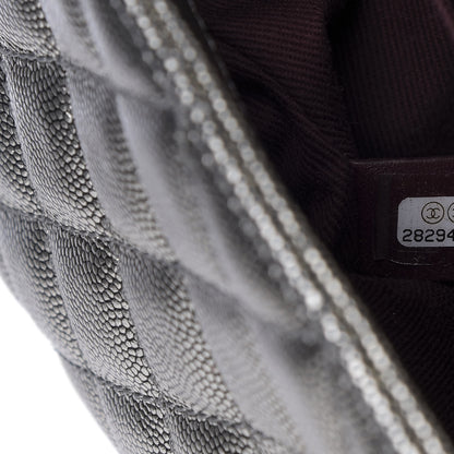 Chanel Metallic Caviar Quilted Mini Coco Handle Flap Silver 9 of 10