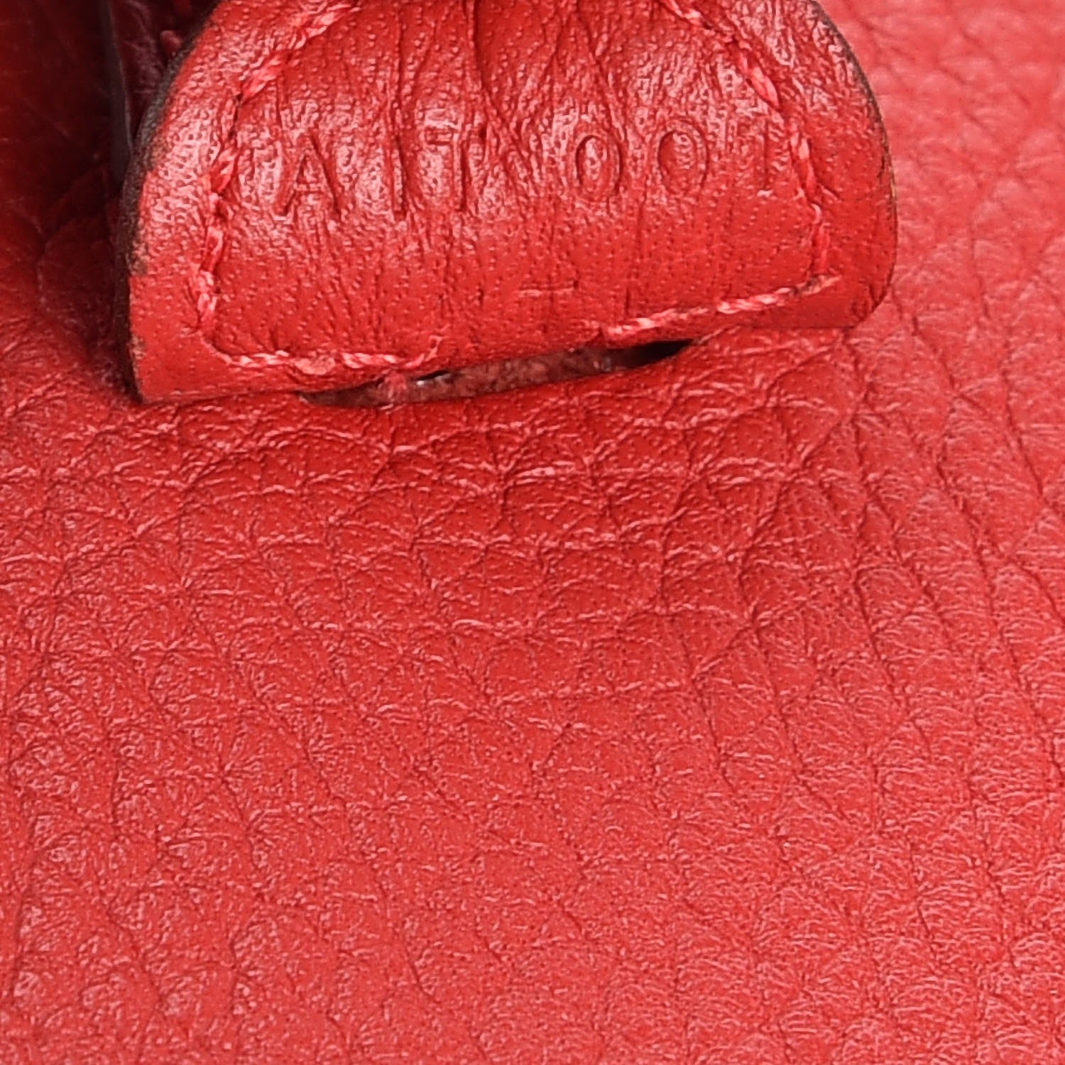 Hermes Taurillon Clemence Amazone Evelyne TPM Rouge Casaque Etain 6 of 7