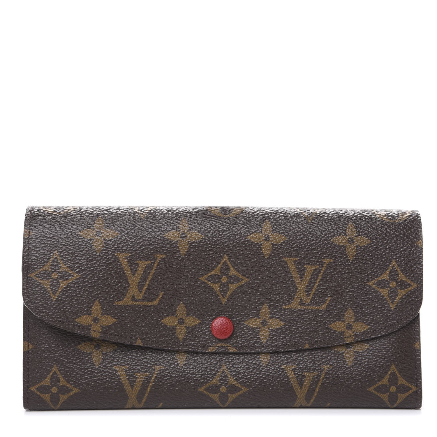 Louis Vuitton Monogram Emilie Wallet Red 1 of 7