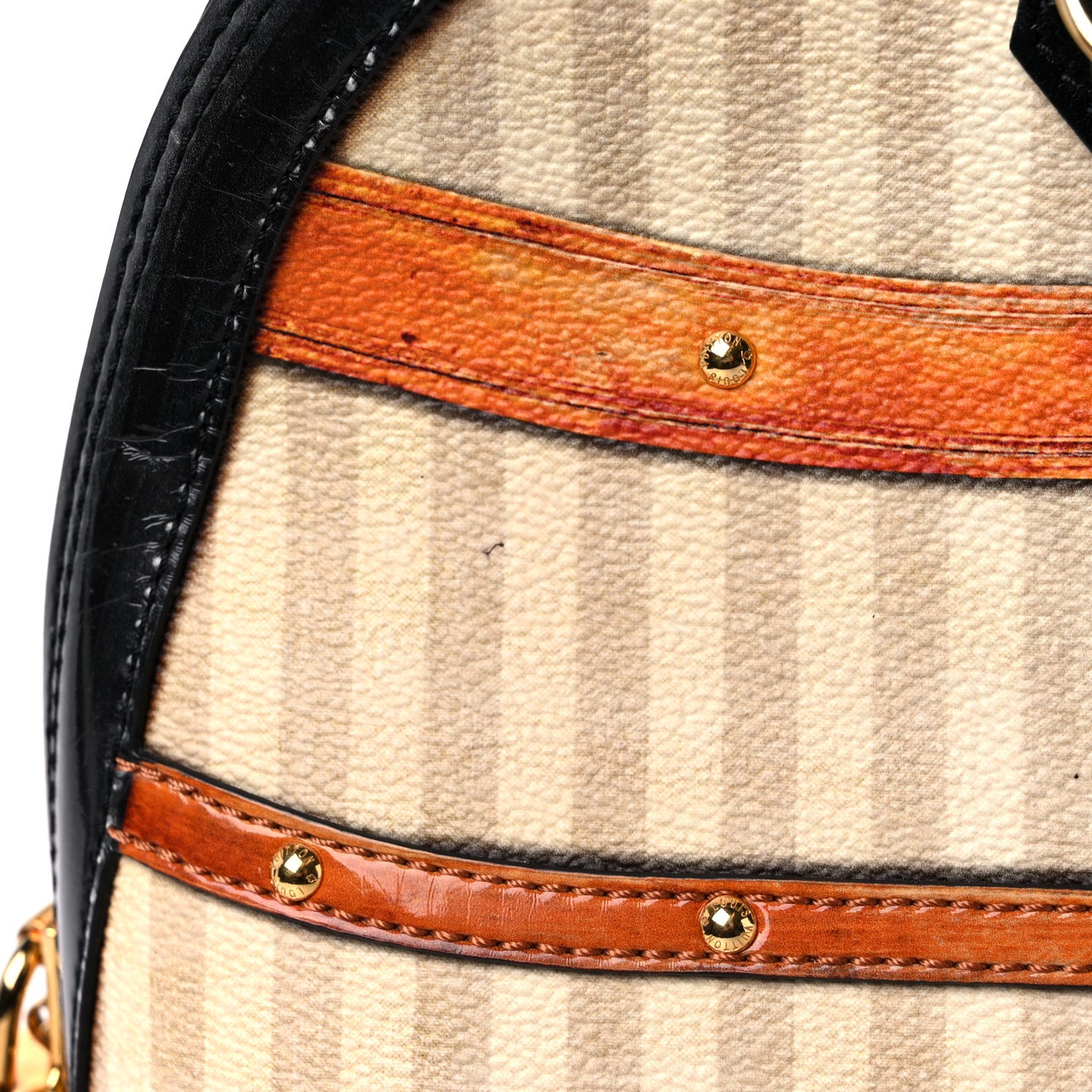 Transformed Canvas Patent Time Trunk Alma PM Beige