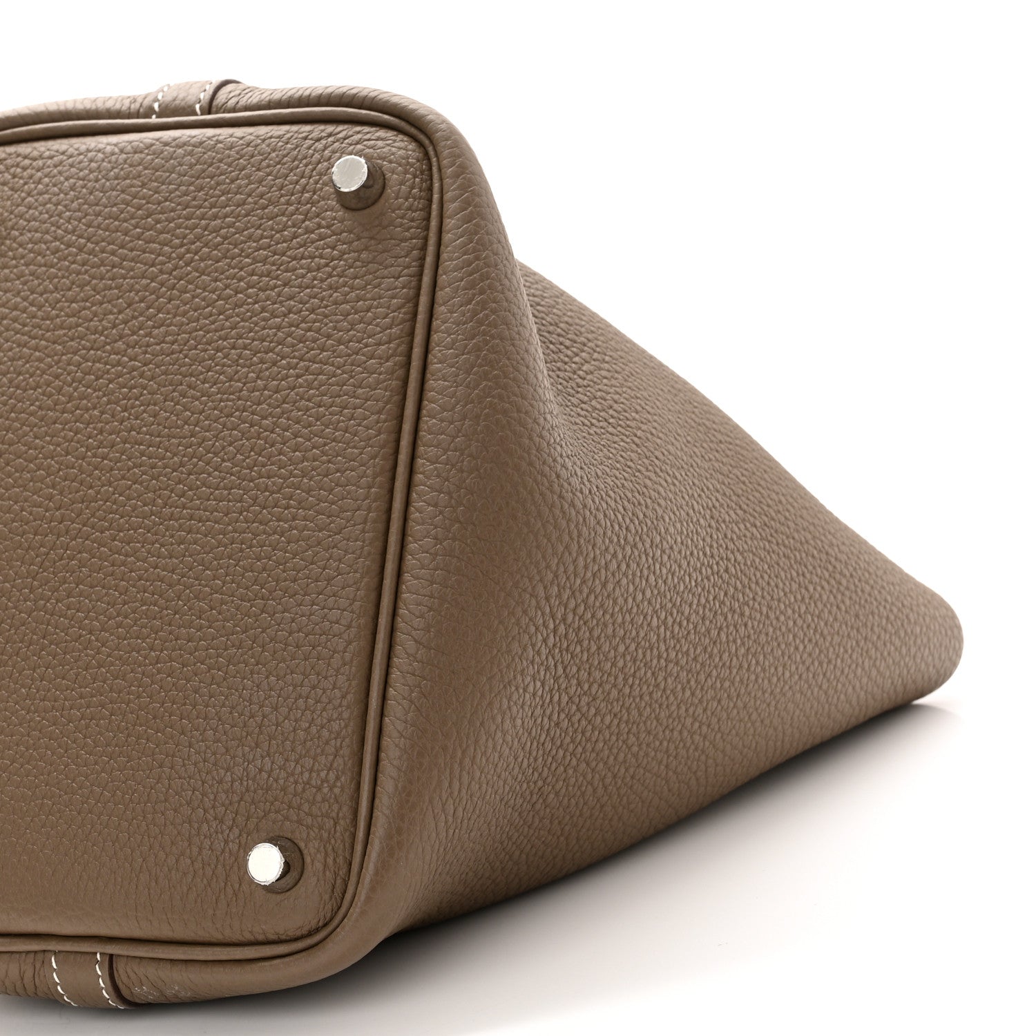 Hermes Taurillon Clemence Picotin Lock 18 PM Etoupe 10 of 11