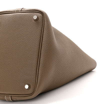 Hermes Taurillon Clemence Picotin Lock 18 PM Etoupe 10 of 11