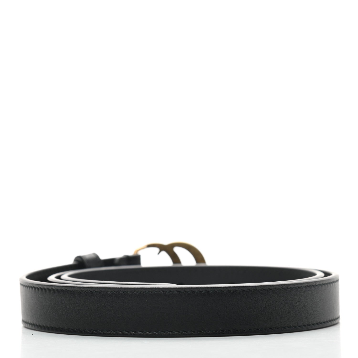 Gucci Calfskin Double G 20mm Belt 85 34 Black 2 of 5