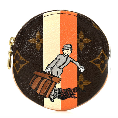 Louis Vuitton Monogram Groom Round Coin Purse 1 of 9