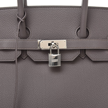Hermes Togo Birkin 35 Etain 33 of 35