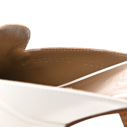 Hermes Calfskin Oz Mules 36 White 6 of 9