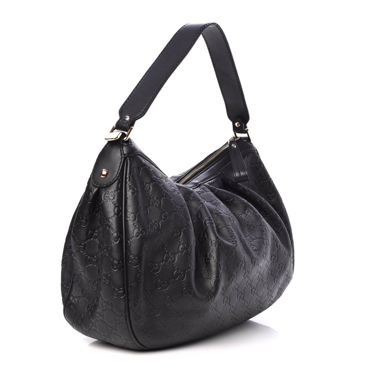 Guccissima Medium Sukey Hobo Black