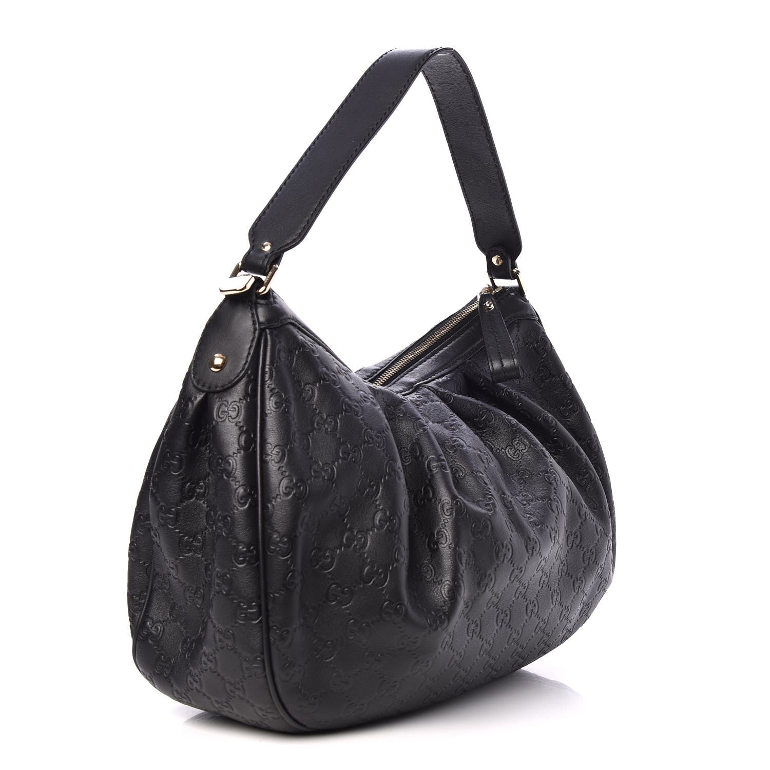 Gucci Guccissima Medium Sukey Hobo Black 3 of 7