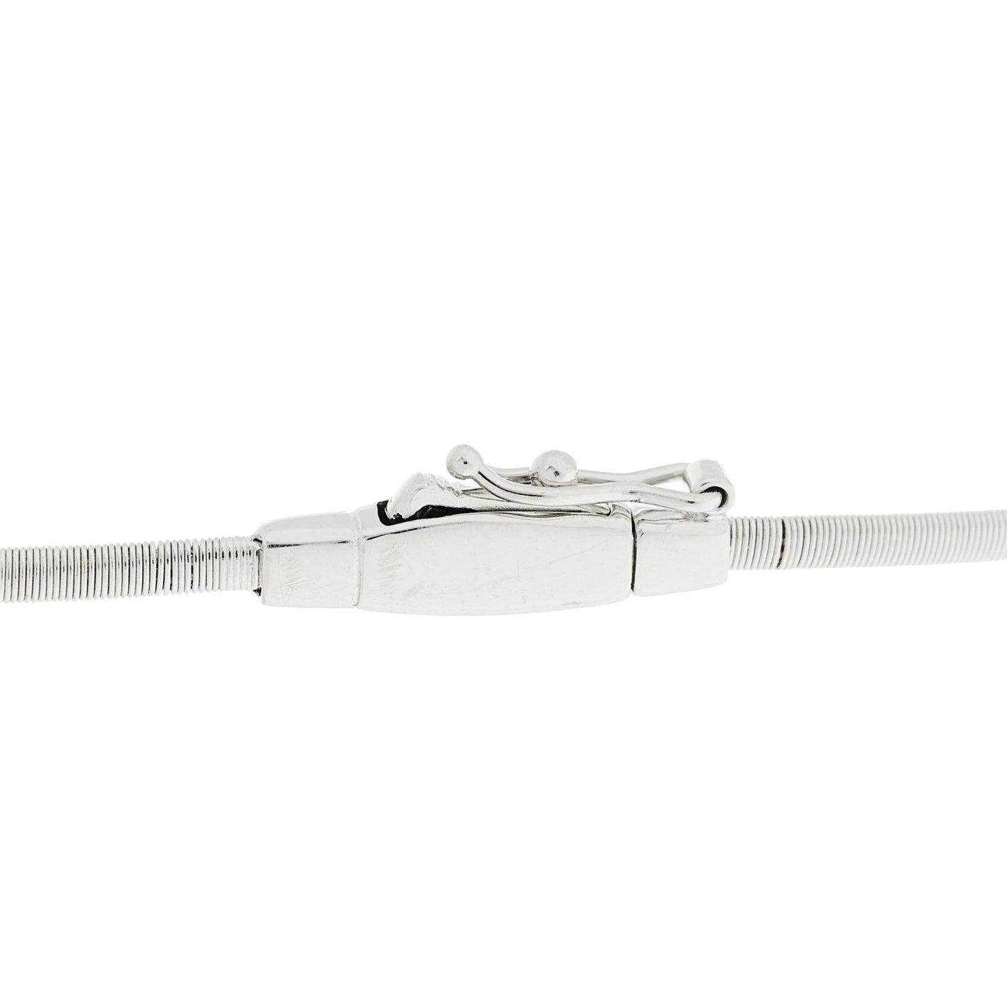 18K White Gold Diamond Masai Seven Station Necklace