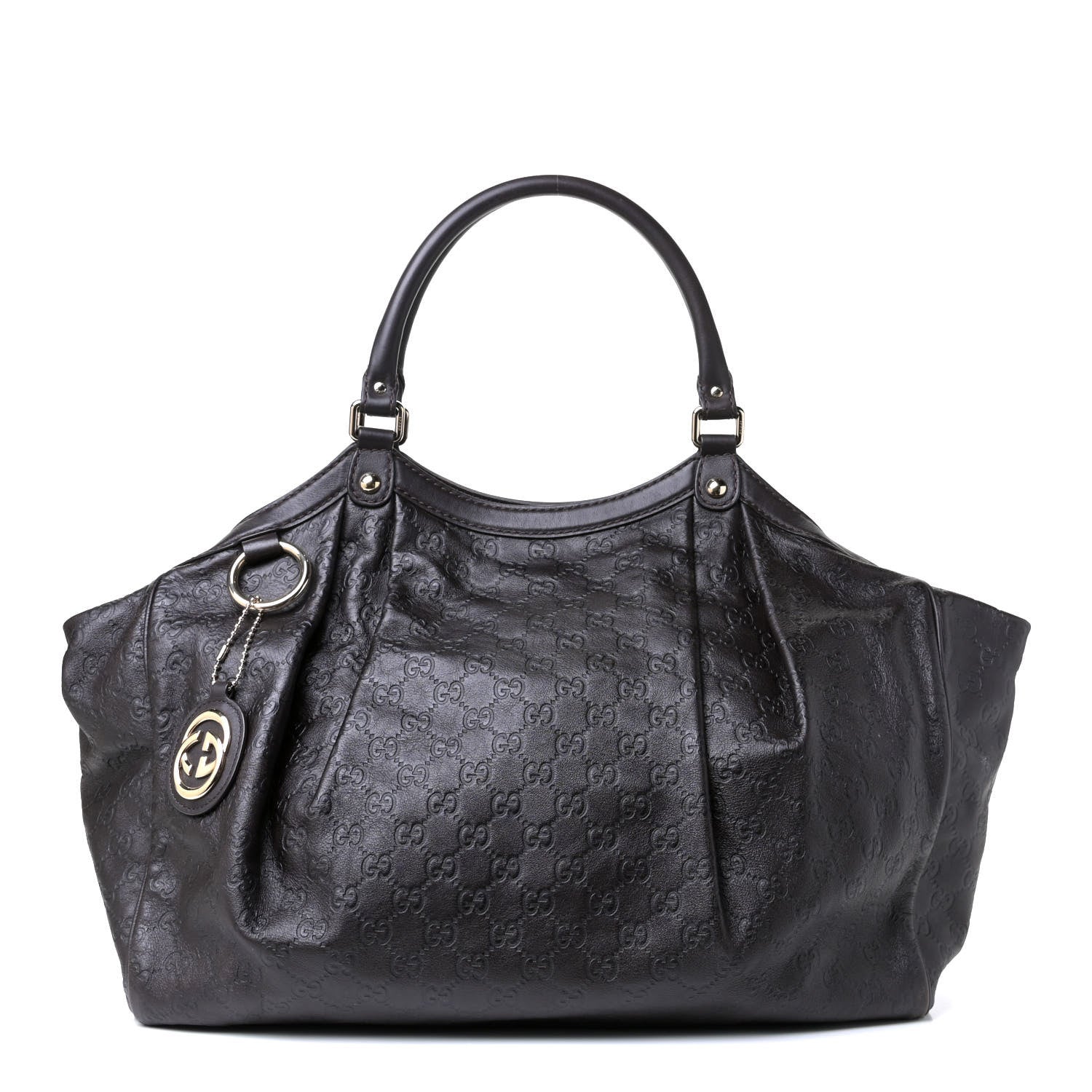 Gucci Guccissima Vitello Tender Large Sukey Tote Testa di Moro 1 of 7
