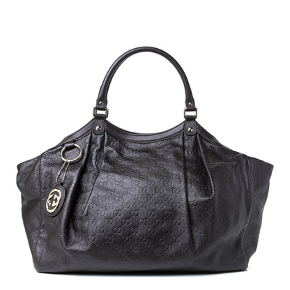 Gucci Guccissima Vitello Tender Large Sukey Tote Testa di Moro 1 of 14