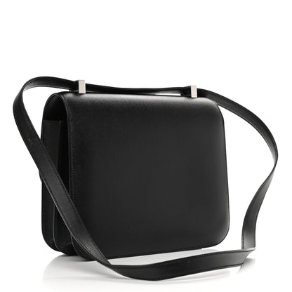 Hermes Grained Monsieur Lizard Constance 24 Black Ombre 3 of 9