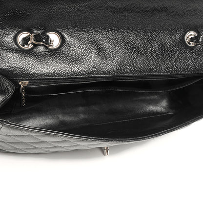 Chanel Caviar Jumbo Single Flap Black 6 of 8