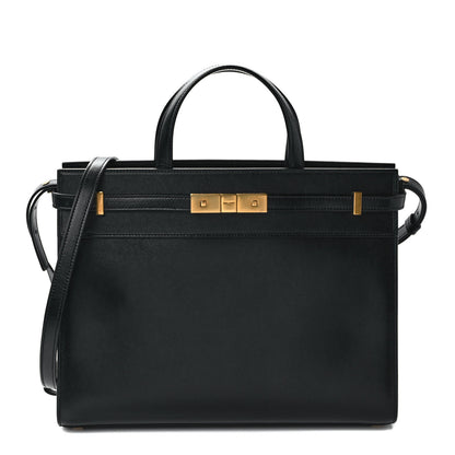 Saint Laurent Calfskin Small Manhattan Shopper Tote Black 1 of 8