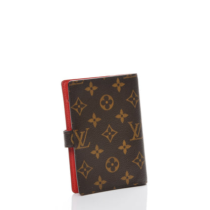 Louis Vuitton Monogram Groom Small Ring Agenda Cover Red 3 of 7