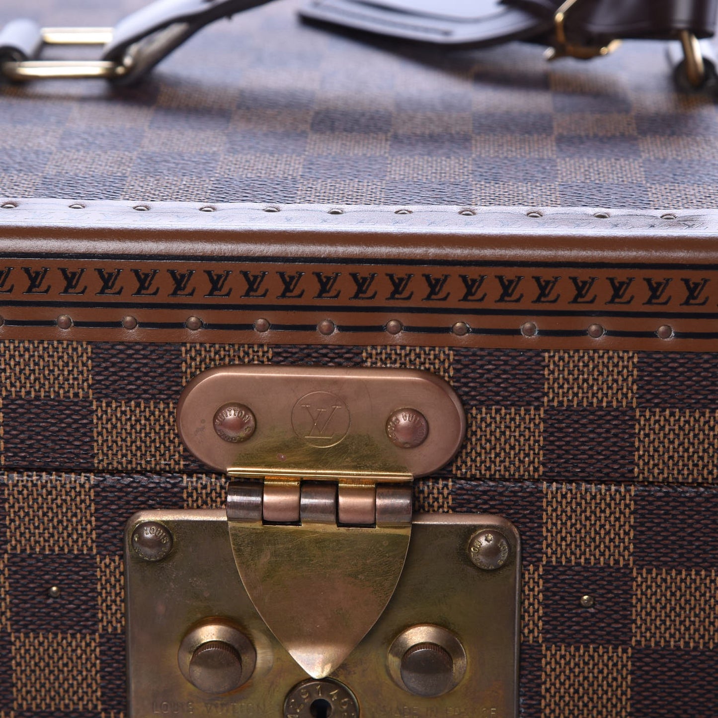 Damier Ebene Boite Bouteilles et Glace Beauty Train Case