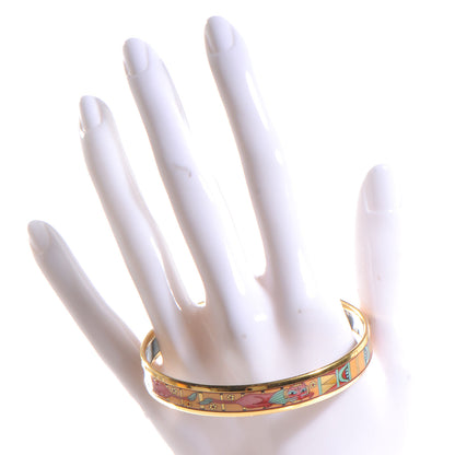 Hermes Enamel Printed Narrow Bracelet 62 2 of 5