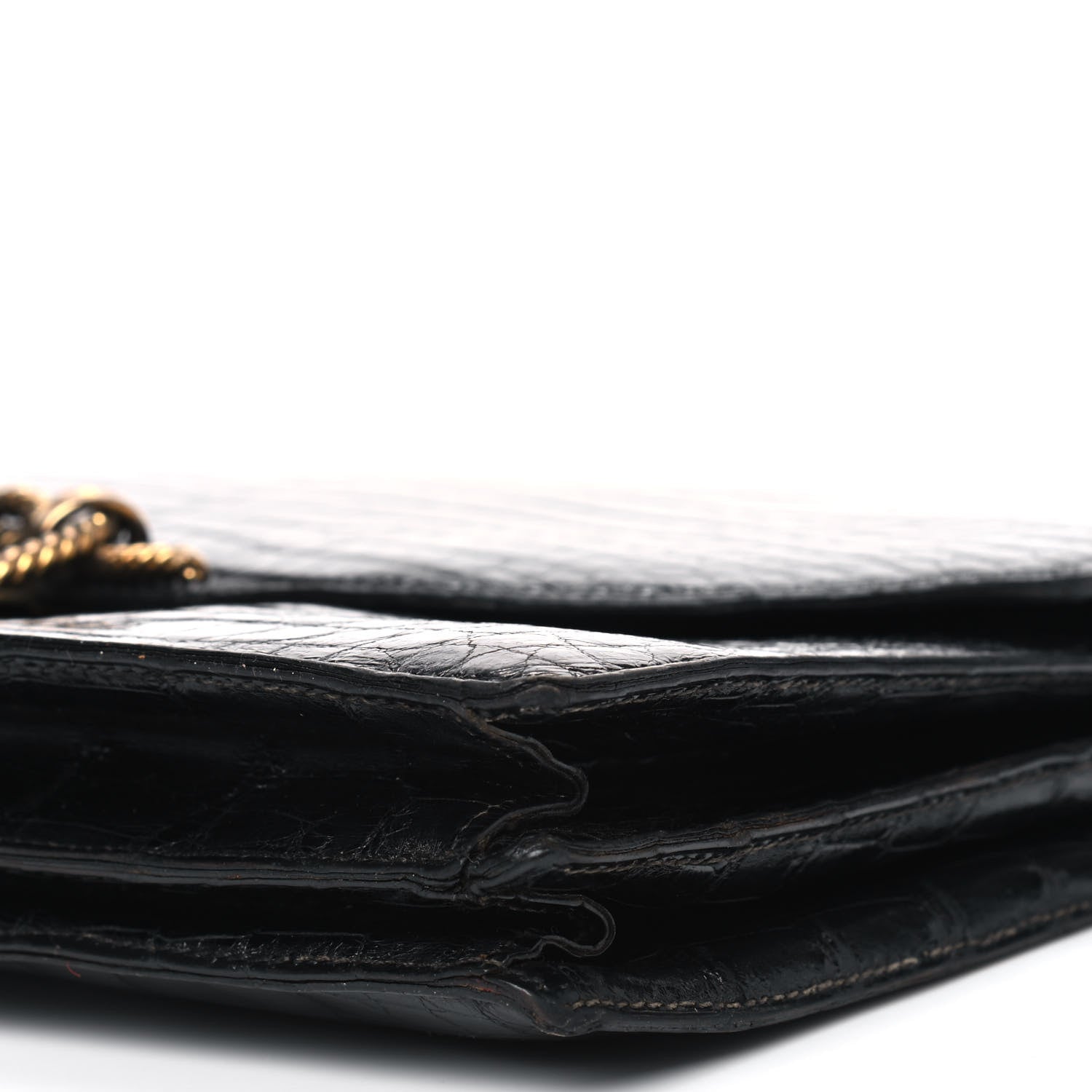 Hermes Shiny Crocodile Sac Cordeliere Black 7 of 13