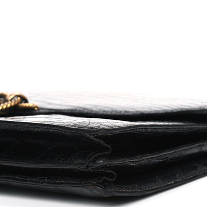 Hermes Shiny Crocodile Sac Cordeliere Black 7 of 13