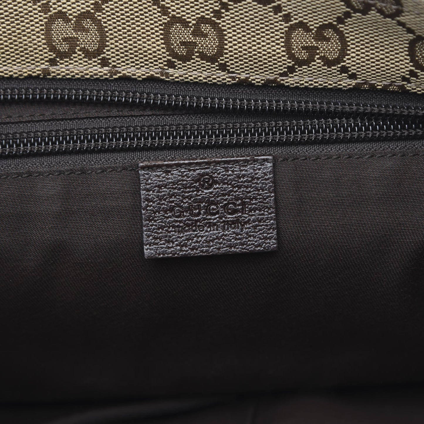 Monogram Web Small Flat Messenger Crossbody Dark Brown