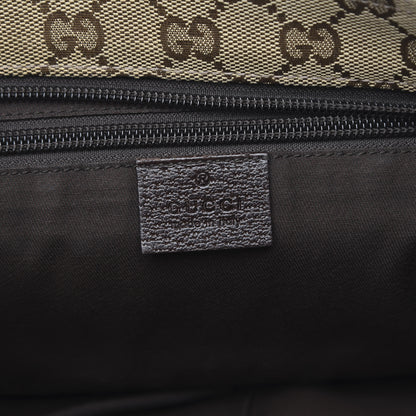Gucci Monogram Web Small Flat Messenger Crossbody Dark Brown 6 of 12