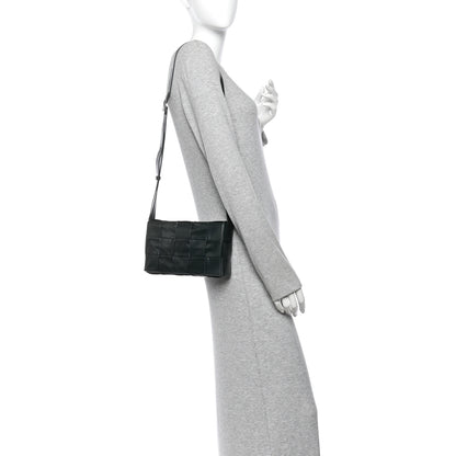 Bottega Veneta Paper Calfskin Maxi Intreccio Cassette Crossbody Bag Inkwell 2 of 9