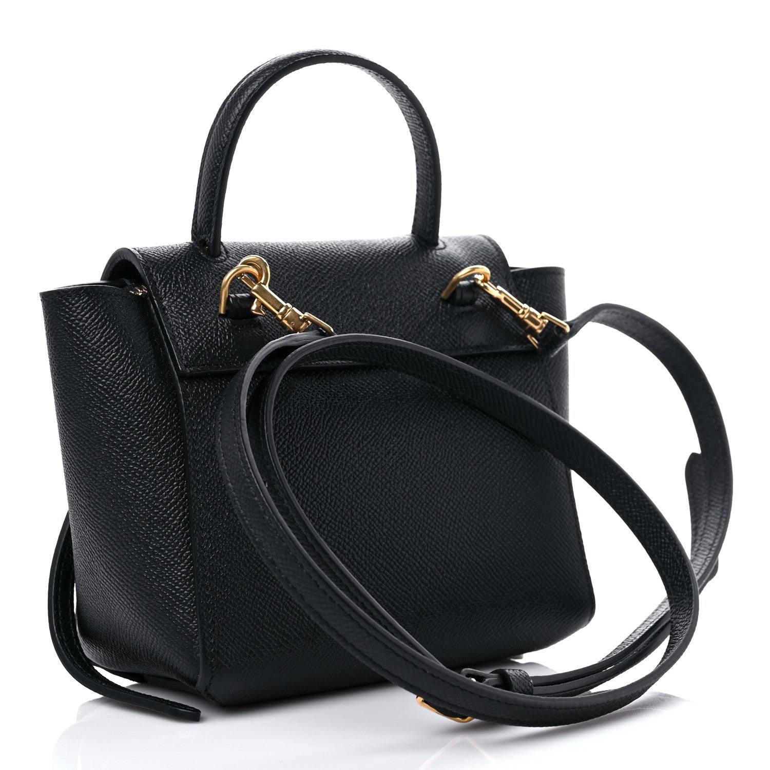 Celine Grained Calfskin Pico Belt Bag Black 3 of 8