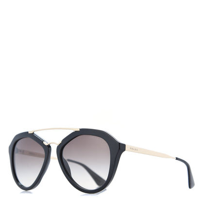 Prada Acetate Metal Cinema Sunglasses SPR 12Q Black 1 of 8
