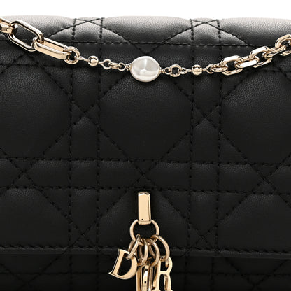 Christian Dior Lambskin Cannage Dior Talk Phone Pouch Black 8 of 11