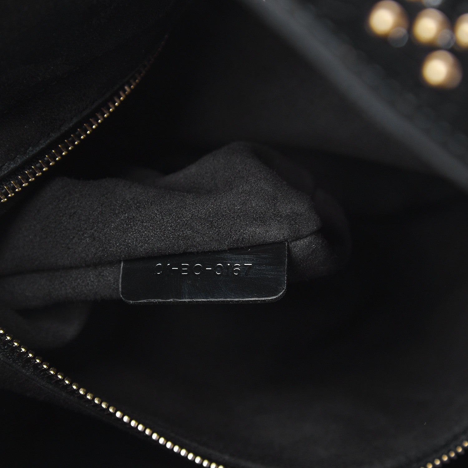 Christian Dior Patent Cannage Studded Large Lady Dior Black 8 of 9