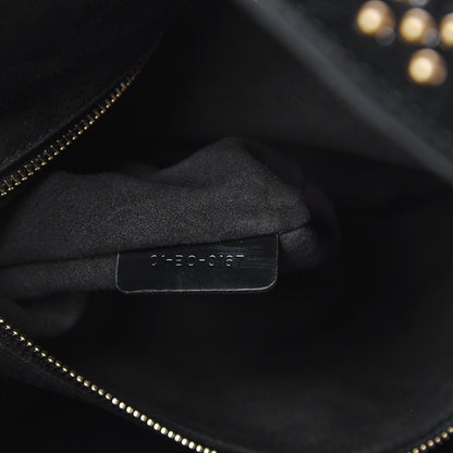 Christian Dior Patent Cannage Studded Large Lady Dior Black 8 of 9