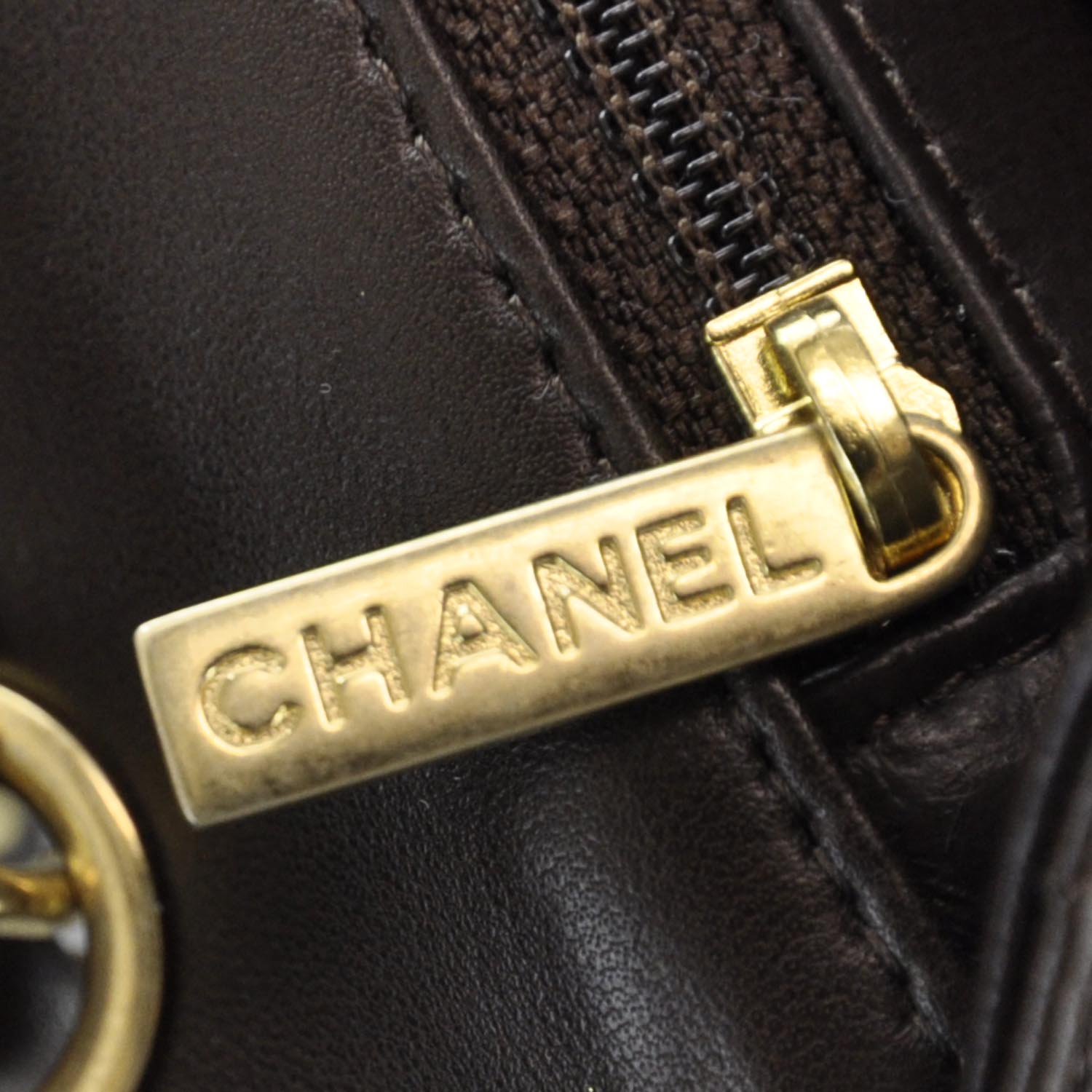 Chanel Lambskin Jumbo Single Flap Brown 9 of 10