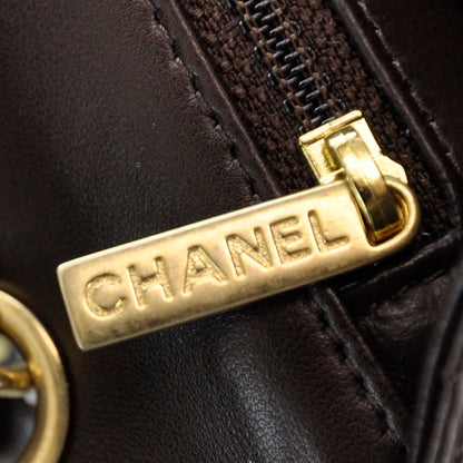 Chanel Lambskin Jumbo Single Flap Brown 9 of 10