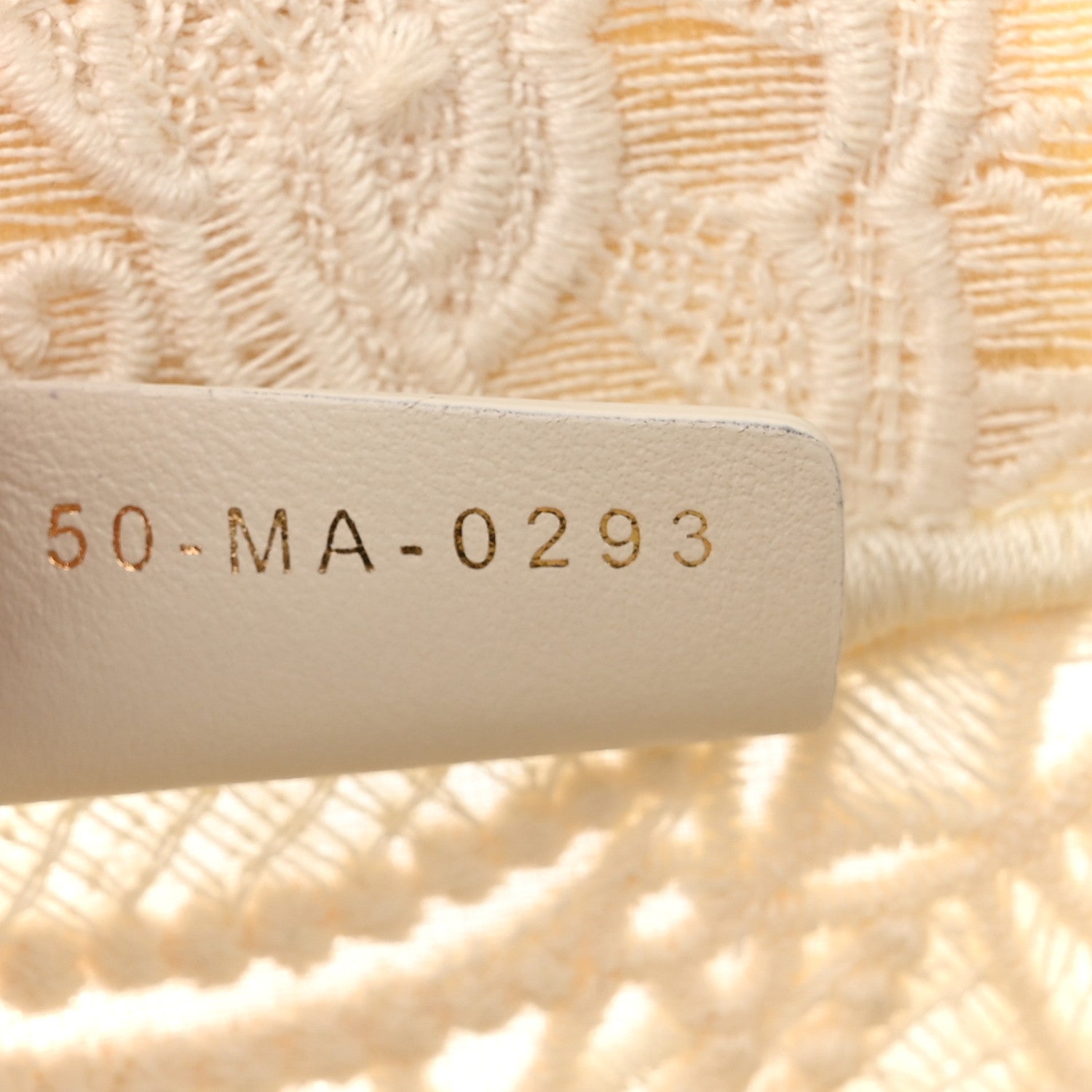 Christian Dior Embroidered 3D Macrame D-Lace Butterfly Small Book Tote White 7 of 10