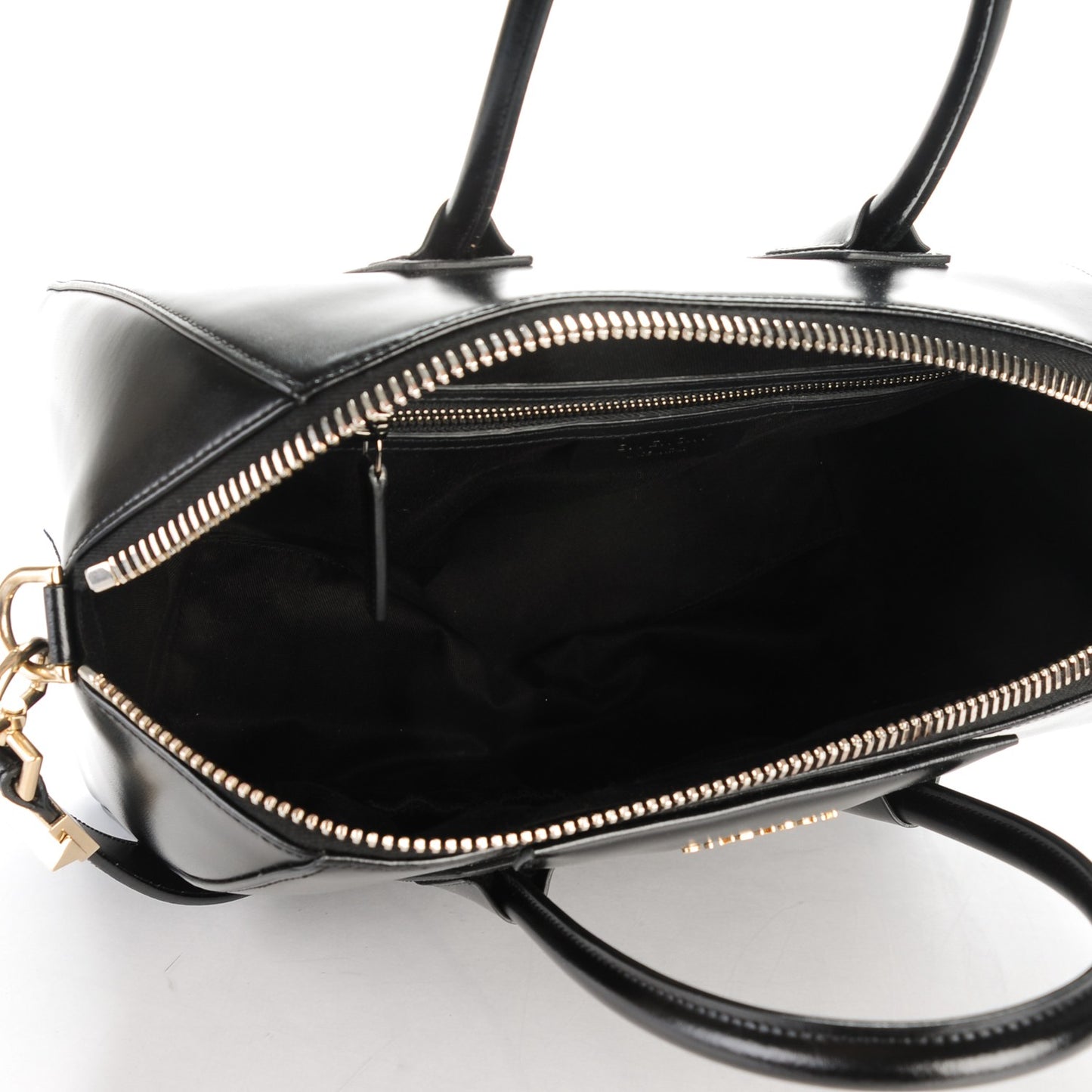 Shiny Lord Calfskin Medium Antigona Black