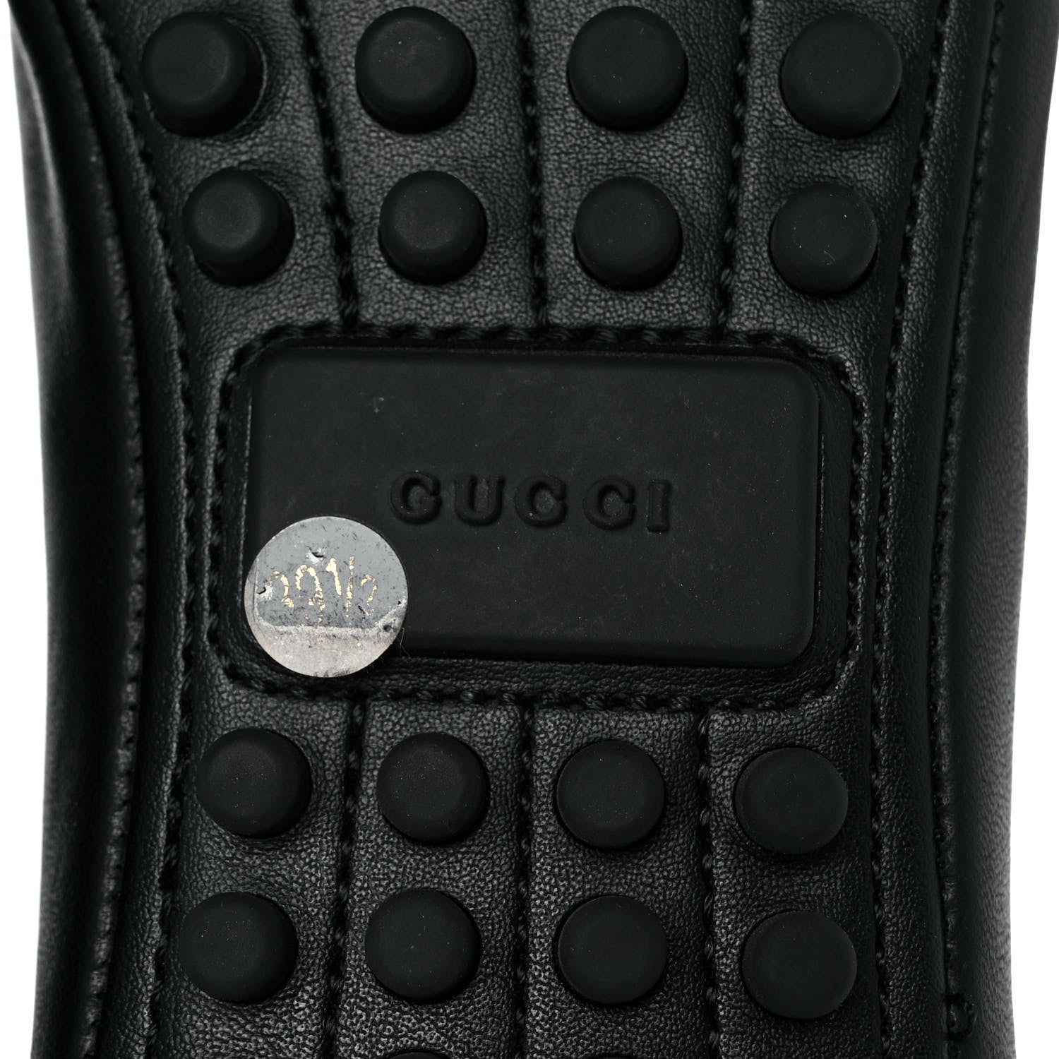 Gucci Calfskin Bayadere Bee Ballerina Flats 39.5 Black 6 of 9